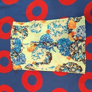 J Crew Mint Floral Sleeveless Blouse